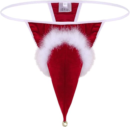 inhzoy Herren Weihnachten Unterhose Slip String Tanga Samt Wetlook