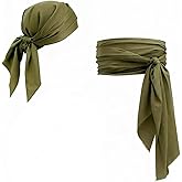ZKNB 2025 Pirate Belt Headscarf 2 medieval Halloween costume accessories Belt Headscarf