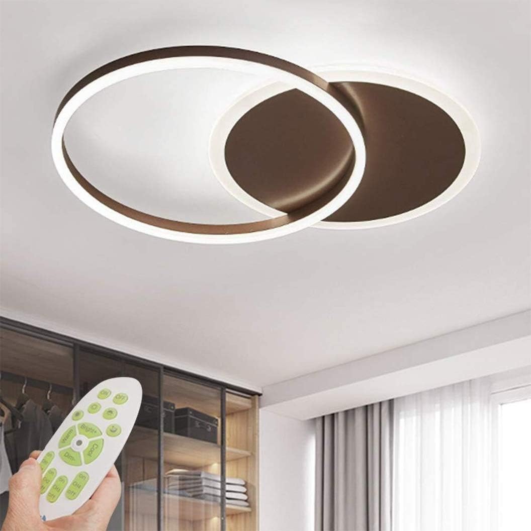 2Ring LED Ceiling Light, Round Dimmable Ceiling lamp, Modern Decor