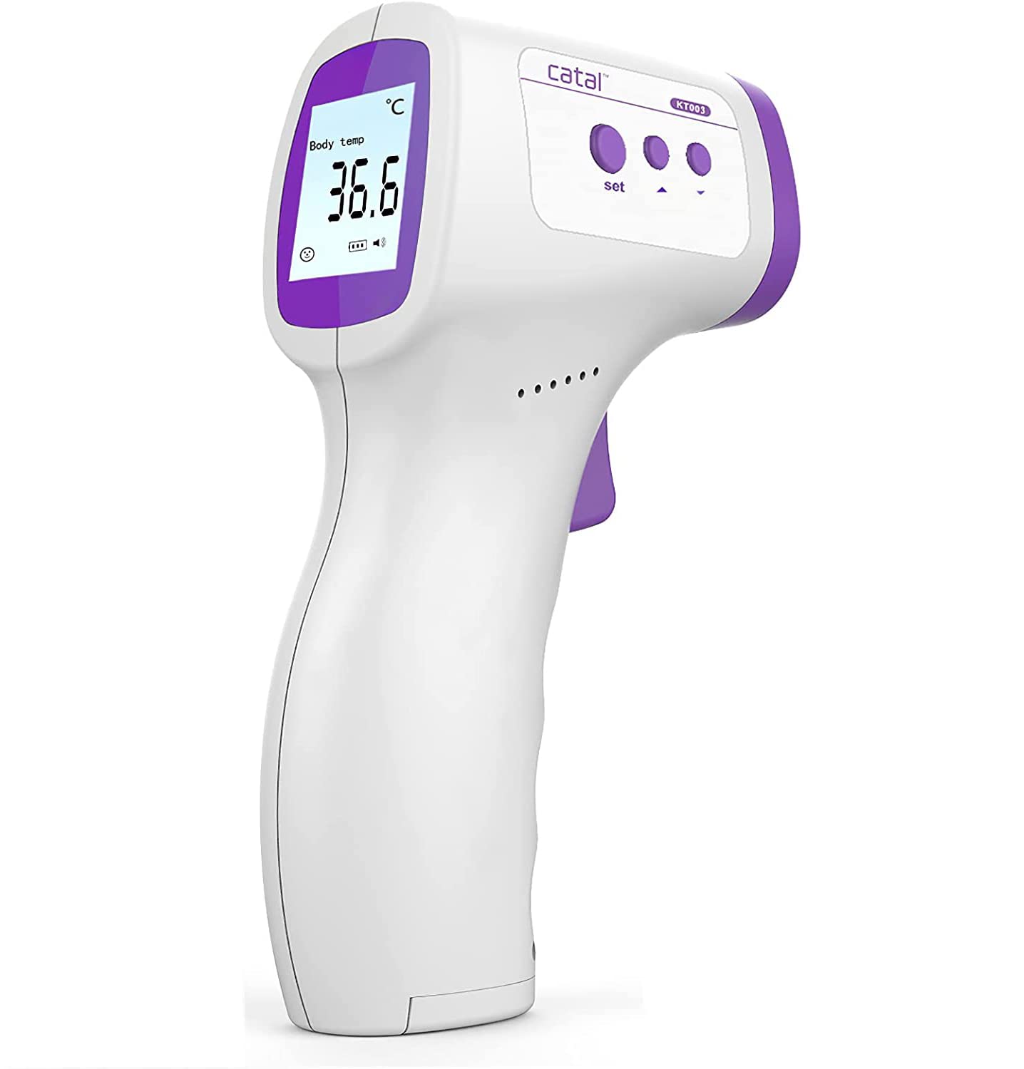 Catal IR Non Contact Infrared Body Thermometer Heat Gun CE Fast Measurement of Temperature Gun Readings with LCD Display Handheld Thermometer Temperature Meter Non-Contact Forehead Measuring