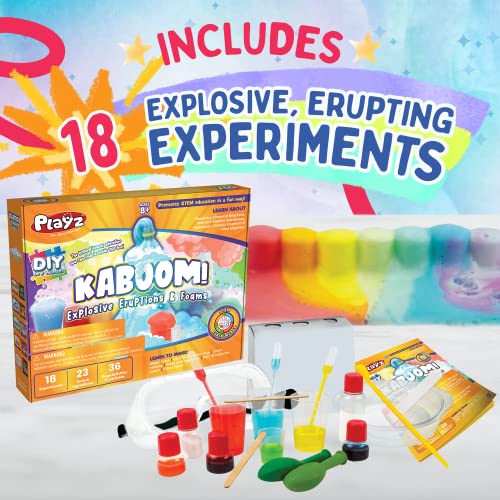 Playz KABOOM! Explosive Eruptions & Foam Bombs 18+ Fun & Safe STEM