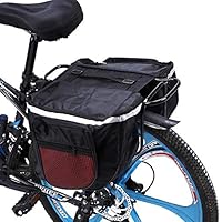 Mufuny 25L Waterproof Mountain Road Bicycle Bike Rack Rear Seat Tail Carrier Trunk Double Pannier Bag