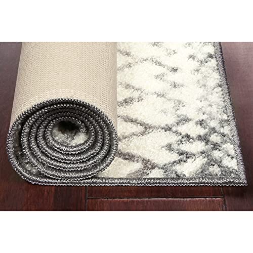 Maples Rugs Abstract Diamond Modern Distressed Area Rugs Carpet for