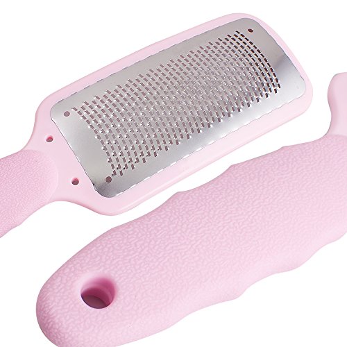 Pevor Metal Foot Rasp Foot File and Callus Remover. Callus remover Beauty Tool. Foot Care Pedicure to Remove Hard Skin (pink)