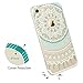ESR iPhone 7 Case, iPhone 7 Retro Totem Series Clear with Datura Floral Pattern Designer Case,Hybrid Protective Case with Soft TPU Bumper and Hard Back Cover for Apple iPhone 7 4.7