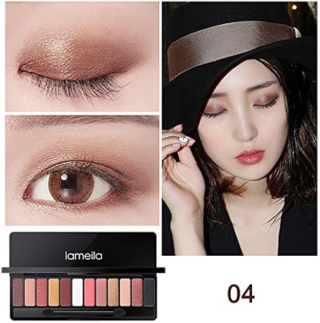 Amazon Co Jp Symboat 12色 ブラウン系 アイシャドウパレット 可愛い 韓国風 ピンク メイクパレット アイシャドウベース 化粧 マット グリッター 長持ち 高発色 保湿成分 自然立体 極め細かい ピンク系 色多め プロ仕様 ハイライト チーク ブロンザー 発色密着 美肌