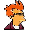Futurama Philip J Fry Not Sure If Meme Narrows Squints Eyes Animated Comedy TV Show 1.1" Enamel Pin Badge