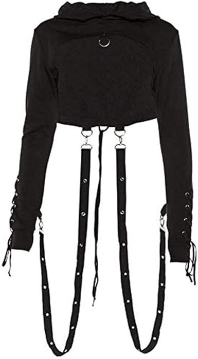 gothic mochas moletom com capuz