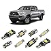 iBrightstar Super Bright Canbus LED Bulbs Package Kit fit for Toyota Tacoma 2005-2019 Interior Map Dome Lights + Vanity Mirror Lights + License Plate Lights + Back Up Reverse Lights, Xenon Whitethumb 2