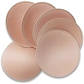 WMugthome 3 pairs C/D/DD Cup Round Soft Bra Inserts Pads Removable for Sport Bra Cups insert and Bikini Top Swimsuit Inserts