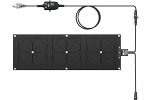 XPORTION 10 x 30in No-Slip Rubber Heated Outdoor Mats,Snow Melting Mats,Heated Walkway Mats for Winter Outdoor Stairs, Steps, Doorways,Driveway