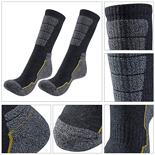 5 Pairs Men's Hiking Socks Multi Performance Moisture Wicking Cushion