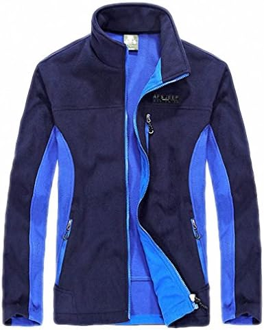 Autumn Fleece Mens Jackets And Coats Warm Windbreaker veste homme Plus Size M-4XL Soft Jacket Men Blue XXXL