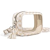 Unilily Clear Bag for Stadium Events, Clear Purse Stadium Approved Crossbody Bag for Concerts Sports Festivals Events Women