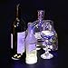 Accmor 6 PCS Wine Bottle Lights, 6 LEDs Sticker Coaster Discs Lights for Wine Liquor Bottle Clear Glass Decoration for Halloween Party, Wedding, Bar, Christmas(UL Certified, Cool White)