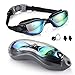 FMU Swim Goggles, No Leaking Anti Fog UV Indoor Outdoor Swimming Goggles with Nose Clip Ear Plugs and Free Protection Case for Adult Men Women Youth Kids