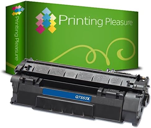 Printing Pleasure Compatible Q7553X 53X Toner Cartridge for HP Laserjet P2015 P2015D P2015DN P2015N P2015X P2010 P2012 P2013 P2014 P2014DN P2014N P2014X M2727 M2727NF M2727NFS MFP
