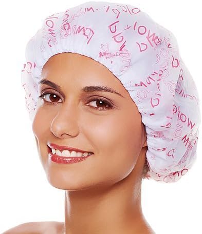 Shopo's Single Piece Premium Quality Reusable Printed Shower Cap With Elastic Band For Home Use/Salons/Spa/Hair treatment/Beauty Parlors For Both Men And Women Bathing Accessory-Random Color