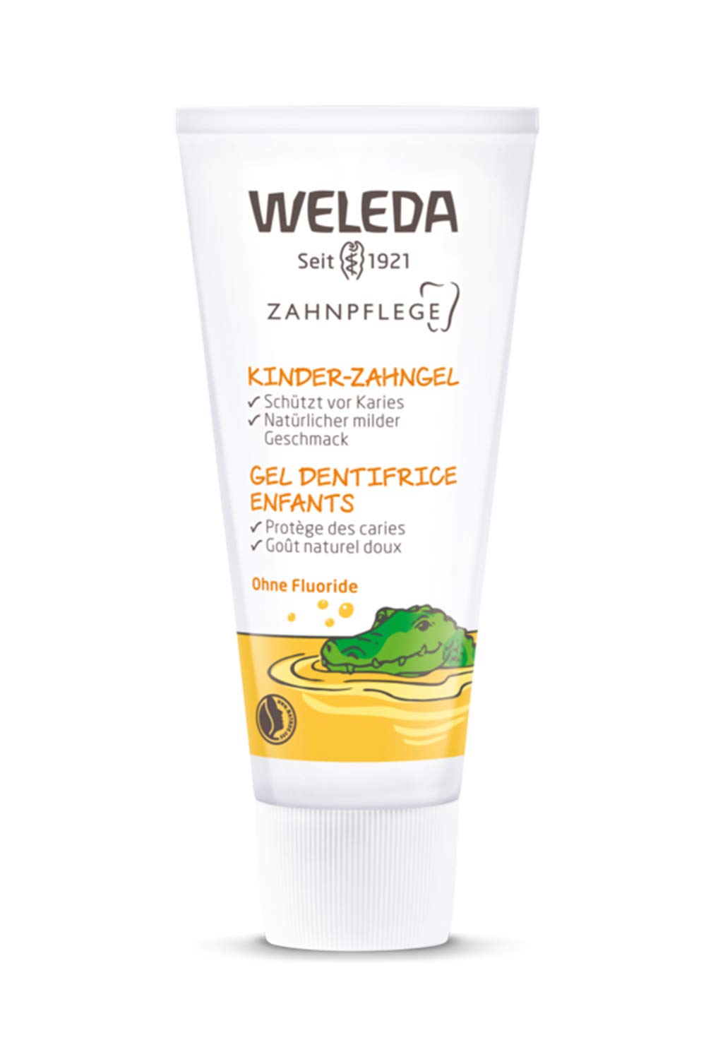 Weleda Children's Tooth Gel Toothpaste, For Kids & Toddlers, Gentle Calendula for Baby Teeth, Fluoride Free & Plant-Based, SLS Free, Certified Natural, Organic, Vegan, 50ml