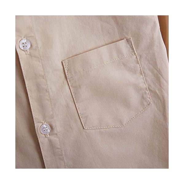 Spring&Gege Boys' Short Sleeve Dress Shirts Formal Uniform Woven Solid - Image 6