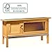 B&P Natural Wooden Large Rabbit Hutch Bunny Cage FSC authentication