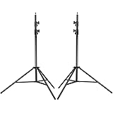 Neewer PRO 9 Feet / 260cm Heavy Duty Aluminum Alloy Photography Photo Studio Light Stands Kit for Video, Portrait and Photography Lighting (2 Pieces)