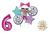 L.O.L. Surprise! Party Supplies 6th Birthday Balloon Bouquet Decorations