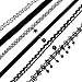 FIBO STEEL 6-9PCS Womens Black Velvet Choker Necklace for Women Girls Lace Choker Tattoo Necklace