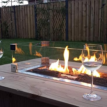 Easyfires Einbaubrenner Gas Rechteckig 76x26cm für Feuerstelle