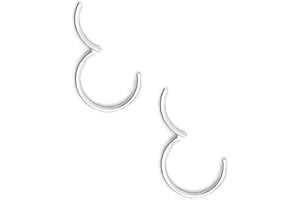 NewkeepsR 20G/18G/16G/10G/8G/6G Steel Hinged Clicker Segment Septum Lip Helix Daith Cartilage Tragus Piercing