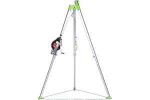 Peakworks Confined Space Kit - For Safe Access & Rescue - Includes Tripod, Self-Retracting Lifeline & Bag - OSHA & ANSI Compliant Fall Protection - 60 ft SRL