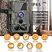 FHDCAM Trail Camera – 1080P Full HD Wildlife Scouting Hunting Camera with 0.3s Trigger Speed Motion Activated Night Vision, 120° Wide Angle Lens 3 PIR Sensor, Waterproof Game Camera