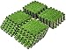 Sorbus® Grass Mat Interlocking Floor Tiles – Soft Artificial Grass Carpet – Multipurpose Foam Tile Flooring – Great for Patio, Playroom, Gym, Tradeshow, 24 Sq ft (24 Tiles)
