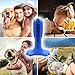 Bzonsmart Dog Toothbrush Stick Dental Care Brushing Stick, Natural Rubber Toothbrush for Large & Medium Dogs Pets (Blue)