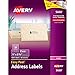 Avery Matte Clear Address Labels, Sure Feed Technology, Laser, 1