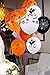 Halloween Balloons Decorations - 100 Pieces 12 Inches Pumpkin Bat Specter Spider Web Latex Balloons with a Air Pump for Halloween Party Supplies