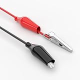 Cleqee 10PCS Alligator Clips Test Leads 18 AWG 2.5mm Wire 5 Colors view 2