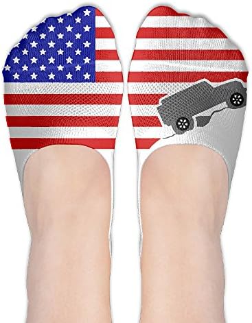 American Flag Jeep ClassicFit No Show Sox