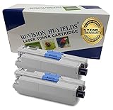 HI-VISION ® 2 Pack Compatible Okidata C330 (44469801 / Type C17) Black Toner Cartridge Replacement for Oki C330dn, C331dn, C530dn, C531dn, MC361, MC362W, MC561, MC562w, MC890, MC950, MC950 MFP