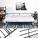 GreenForest Daybed Frame Twin, Steel Slats Platform Strong Support, Box Spring Mattress Replacement, Metal Day Bed Frame Foundation with Headboard for Living Guest Room, Black