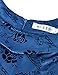 MUXXN Womens 1950s Scoop Neck Off Shoulder Cocktail Dress(L,Color Blue)