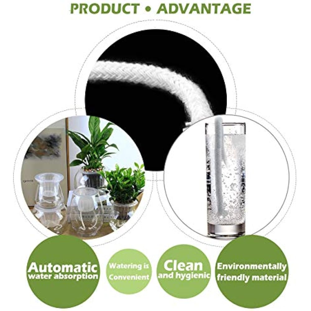 50 Feet Self Watering Wick Cord For Vacation SelfWatering