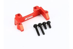 RCAWD Metal Servo Mount for 1/18 1/24 Scx24 FMS Fcx18 Fcx24 Rc Crawler Car Upgrade Parts(Red)