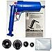 Air Power Drain Blaster gun, High Pressure Powerful Manual sink Plunger Opener cleaner pump for Bath Toilets, Bathroom, Shower, kitchen Clogged Pipe Bathtub(Blue)
