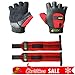 Weight Lifting Gloves (1 Pair) And Weightlifting Wrist Wraps (1 Pair) - 2 in 1 Package For Men & Women Cross Training Fitness Exercise Grip Glove For Gym, Powerlifting & Workout (Pack of 4)