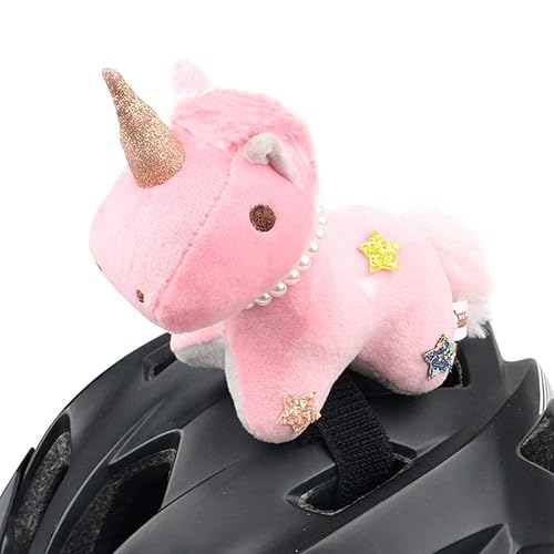 TINTON LIFE Plush Unicorn Helmet Accessories for Kids BMX Scooter