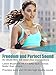 KLOKOL Wireless Bluetooth Headphones, Sports Running Headphones Lightweight Stereo Noise Cancelling Sweatproof with Mic Earbuds Cordless Earphones in Ear Headsets for iPhone Gym Workout (Rose Gold)