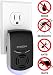 BugzOff® Ultrasonic Electric Pest Control Repeller [FREE Nightlight] Wall Plug-in- Best Indoor for Insects, Cockroach, Rodents, Fly, Ants, Spiders, Fleas Mice - Roach Killer, Mouse Repellent [Black]