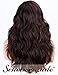 Scheherezade Wavy Synthetic Wig Brown Glueless Wavy Ombre Wig Medium Right Side Part Full Machine Made Wig Heat Resistant