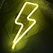 Lightning Bolt Neon Signs,Creative LED Lightning Decor Light Neon Sign,Wall Decor for Home,Birthday Party,Kids Room, Living Room,Wedding Party Decor (Warm White)